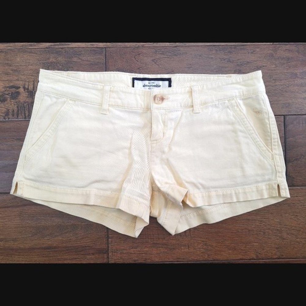 Pastel Yellow Abercrombie kids Shorts